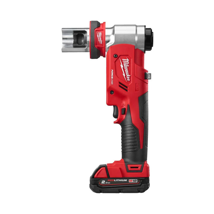 Emporte-pièce hydraulique MILWAUKEE 18V Li-Ion (1x 2Ah) FORCE LOGIC 60kN + mallette M18 HKP-201CA - Reconditionné