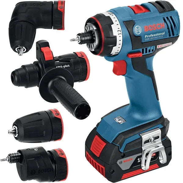 Perceuse visseuse BOSCH PRO 18V Li-Ion (2x 3Ah) + coffret L-BOXX GSR 18 V-EC FC2B - Déstockage