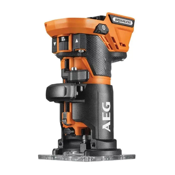 Affleureuse AEG 18V avec pinces de serrage Ø8 mm BOF18BL2-0 (sans batterie) - Reconditionné - Drakare