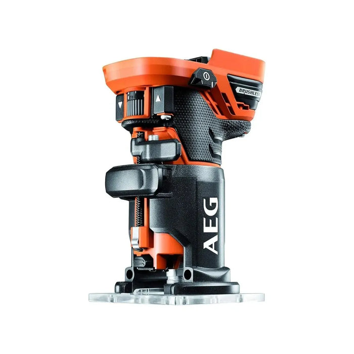 Affleureuse AEG 18V Brushless 6mm 25000 Tr/min BOF18BL-0 (sans batterie) - Reconditionné - Drakare