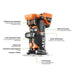 Affleureuse AEG 18V Brushless 6mm 25000 Tr/min BOF18BL-0 (sans batterie) - Reconditionné - Drakare