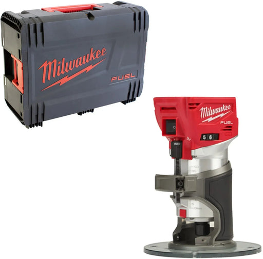 Affleureuse MILWAUKEE 18V + coffret HDBOX M18 FTR-0X (sans batterie) - Reconditionné - Drakare