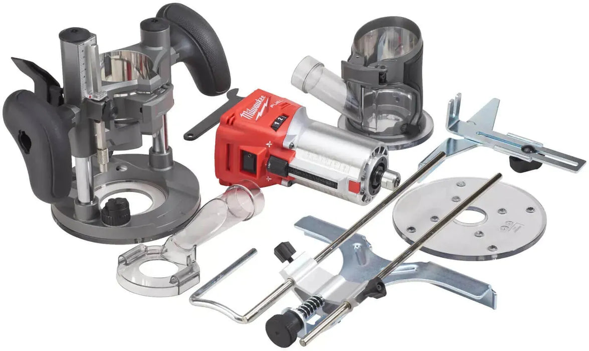 Affleureuse MILWAUKEE 18V + coffret HDBOX M18 FTR-0X (sans batterie) - Reconditionné - Drakare