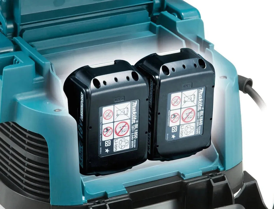 Aspirateur hybride MAKITA 36V (2x18V) ou secteur 15L Classe L DVC150LZ (sans batterie) - Reconditionné - Drakare