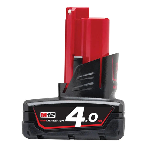 Batterie MILWAUKEE 12V 4Ah RED LITHIUM M12 B4 - Reconditionné - Drakare