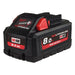 Batterie MILWAUKEE 18V Li-Ion 8Ah HIGH OUTPUT™ M18 HB8 - Reconditionné - Drakare