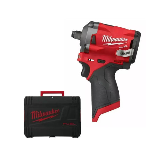 Boulonneuse à chocs MILWAUKEE 12V FUEL + coffret HDBOX M12 FIWF12-0 (sans batterie) - Reconditionné - Drakare