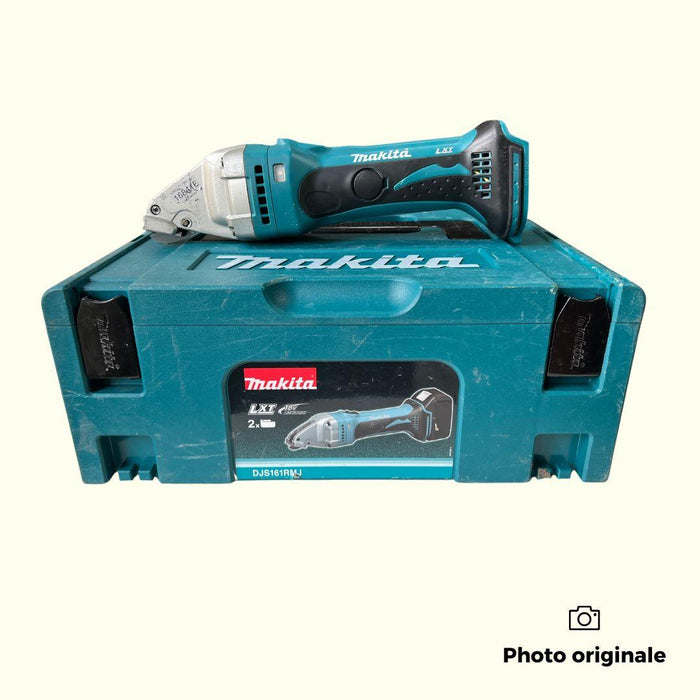 Cisaille à tôle Makita 18V Li-Ion LXT 1,6mm (solo) I Coffret MAKPAC DJS161 - Reconditionné - Drakare