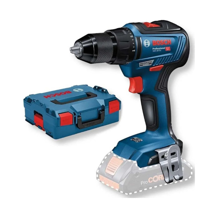 Perceuse visseuse BOSCH PRO 18V + coffret L-BOXX GSR 18 V-55 (sans batterie) - Déstockage