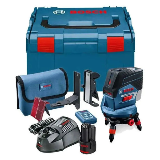 Laser à ligne et points BOSCH PRO 12V (1x 2Ah) + télécommande + coffret L-BOXX GCL 2-50 C + RM3 - Reconditionné - Drakare