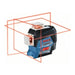 Laser lignes BOSCH PRO 12V (1x 2Ah) 3 plans 30m + coffret L-BOXX GLL 3-80 C - Reconditionné - Drakare