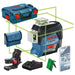 Laser lignes vert 360° BOSCH PRO 12V Li-Ion (1x 2Ah) + coffret L-BOXX GLL 3-80 CG - Reconditionné - Drakare