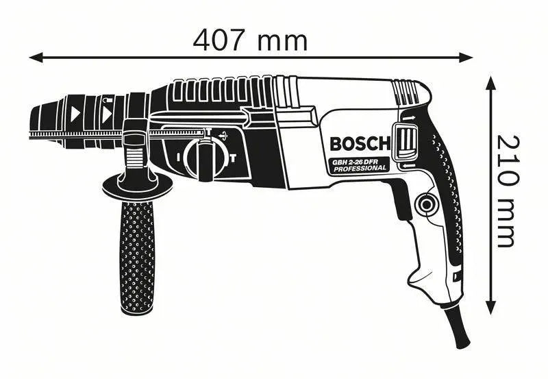 Marteau perforateur BOSCH PRO SDS-Plus 830W + coffret L-CASE GBH 2-26 - Occasion - Drakare