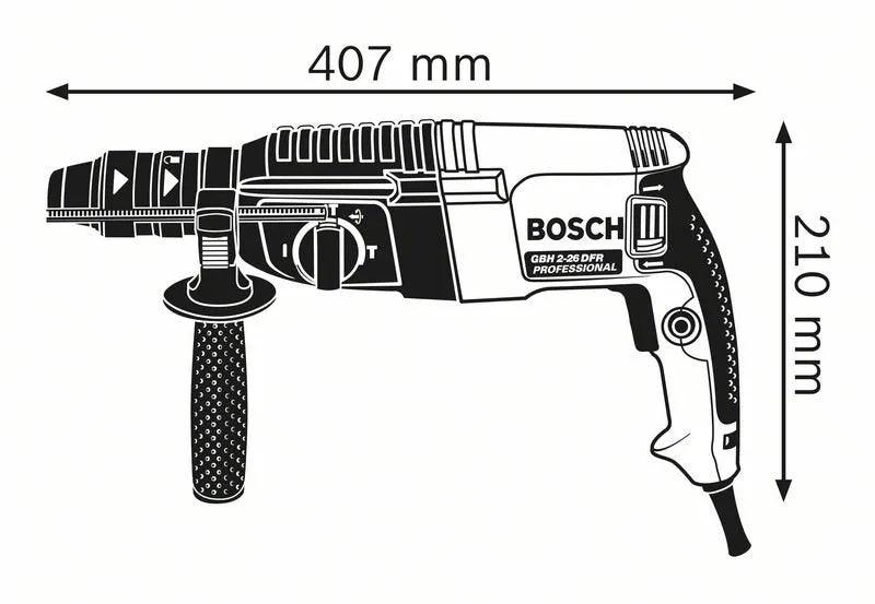 Marteau perforateur Bosch Pro SDS-Plus 830W en mallette L-Case GBH 2-26 - Occasion - Drakare