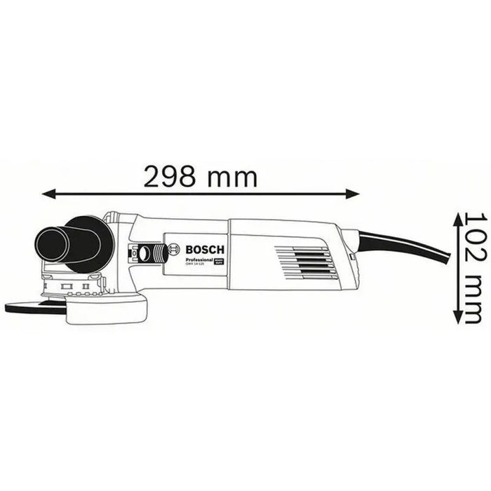 Meuleuse d'angle BOSCH PRO 1400W Ø125mm GWX 14-125 - Déstockage - Drakare