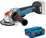 Meuleuse d'angle BOSCH PRO 18V X-LOCK Ø125mm + coffret L-BOXX GWX 18V-10 PC (sans batterie) - Reconditionné - Drakare