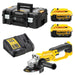 Meuleuse d'angle DeWalt 18V Li-Ion XR Ø125mm + 2 batteries 4 Ah en coffret DCG412M2-QW - Déstockage - Drakare