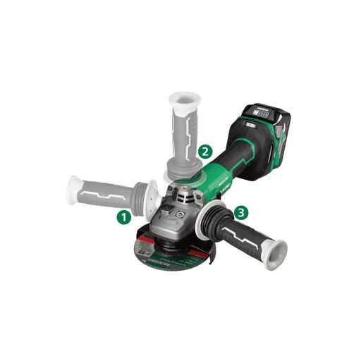 Meuleuse d'angle HIKOKI 36V Li-Ion (2x 2.5Ah) Ø125mm + coffret HIT-SYSTEM CASE G3613DVEWQZ - Déstockage - Drakare