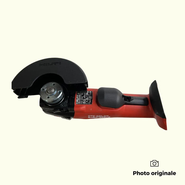 Meuleuse d'angle HILTI 22V Li-Ion (2x 5.2Ah) Ø125mm + mallette AG 125-A22 + B22 5.2 + C4/36-350 - Reconditionné - Drakare