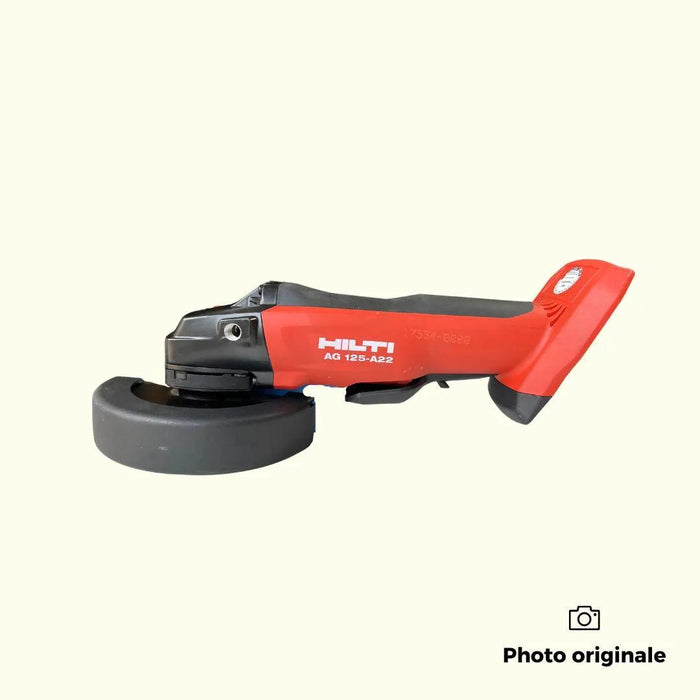 Meuleuse d'angle HILTI 22V Li-Ion (2x 5.2Ah) Ø125mm + mallette AG 125-A22 + B22 5.2 + C4/36-350 - Reconditionné - Drakare