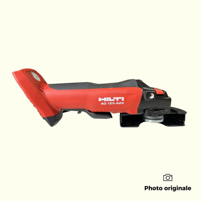 Meuleuse d'angle Hilti 22V Li-Ion Ø125mm + 2 batteries 5.2 Ah en mallette AG 125-A22 + B22 5.2 + C4/36-350 - Reconditionné - Drakare