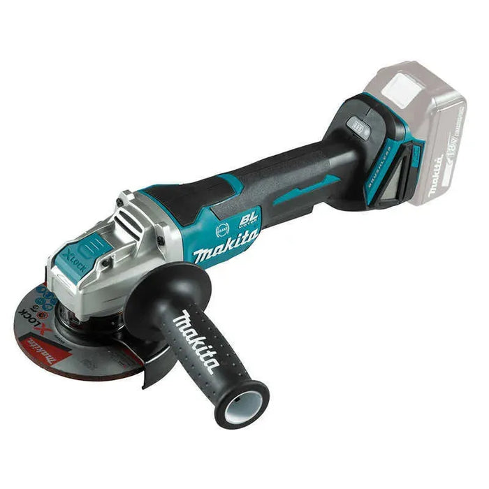 Meuleuse d'angle MAKITA 18V LXT Frein + Homme mort X-LOCK Ø125mm DGA520ZX1 (sans batterie) - Déstockage - Drakare