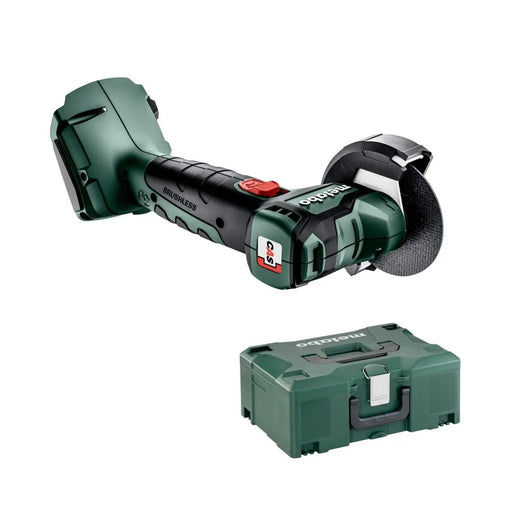 Meuleuse d'angle METABO 18V Ø76mm + coffret METALOC CC 18 LTX BL (sans batterie) - Déstockage - Drakare