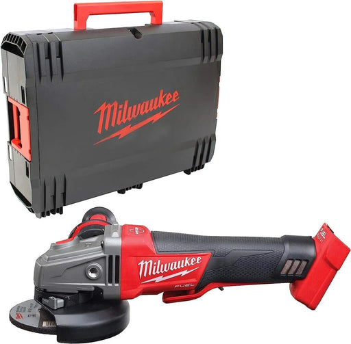 Meuleuse d'angle MILWAUKEE 18V FUEL Ø125mm + coffret HDBox M18 CAG125XPD-0X (sans batterie) - Déstockage - Drakare