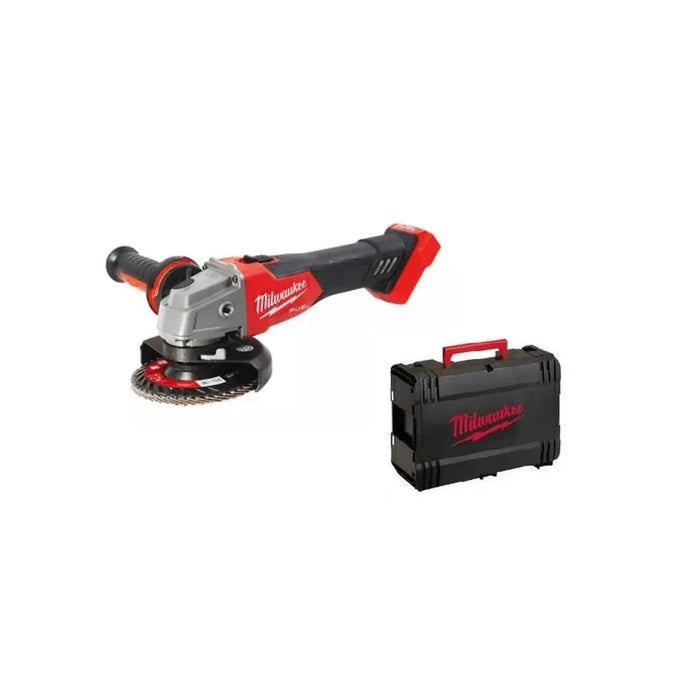 Meuleuse d'angle MILWAUKEE 18V FUEL Ø125mm + coffret HDBOX M18 FSAGV125XPDB-0X (sans batterie) - Déstockage - Drakare