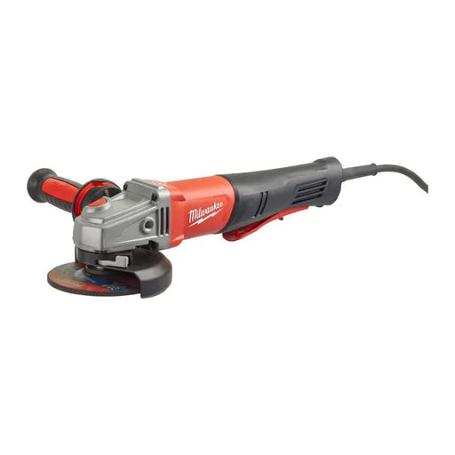 Meuleuse d'angle MILWAUKEE RAPIDSTOP FIXTEC 1250W Ø125mm + coffret HDBOX AGV 13-125 XSPDEB - Déstockage - Drakare