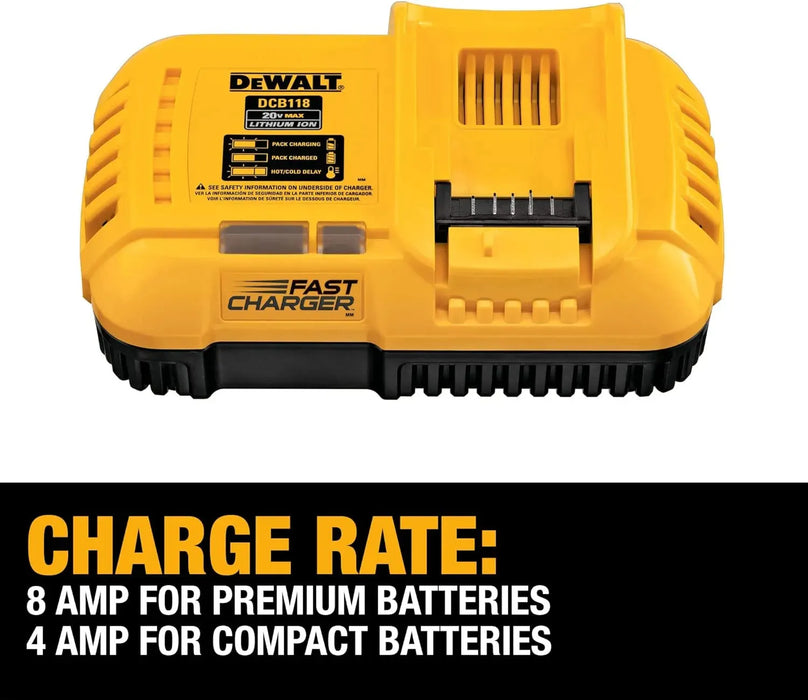 Chargeur rapide DeWalt 18V / 54V  FlexVolt XR  DCB118 - Reconditionné