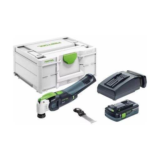 Outil multifonctions FESTOOL Vecturo OSC 18 Li 4,0 EI-Plus avec chargeur + coffret SYSTAINER - 576595 - Déstockage - Drakare