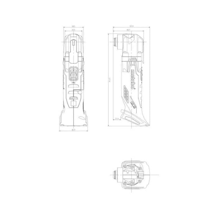 Outil multifonctions METABO 18V + coffret METALOC MT 18 LTX (sans batterie) - Déstockage - Drakare