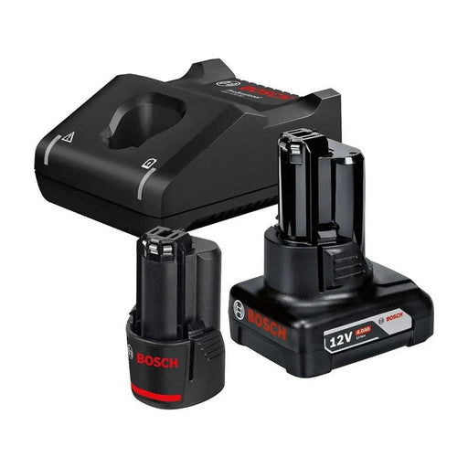 Pack 2 batteries + 1 chargeur BOSCH PRO 12V Li-Ion 1x 2Ah + 1x 4Ah GBA + GAL 12V-40 - Déstockage - Drakare