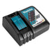 Pack 2 batteries + 1 chargeur MAKITA 18V Li-Ion 5Ah BL1850B + DC18RC - Déstockage - Drakare