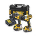 Pack 2 outils DEWALT 18V Li-Ion (2x 5Ah) XR + coffret TSTAK DCK268P2T - Déstockage - Drakare