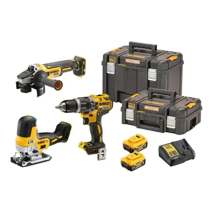 Pack 3 outils DEWALT 18V Li-Ion (2x 5Ah) XR + coffret TSTAK DCK329P2T - Déstockage - Drakare