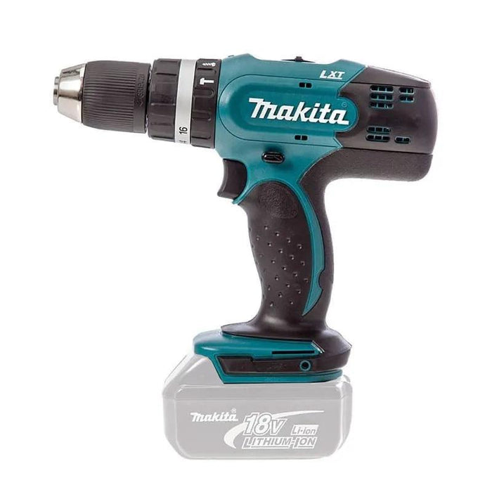 Perceuse à percussion Makita 18V Li-Ion LXT avec 101 accessoires + 1 batterie 5 Ah / chargeur en coffret DHP453TX12 - Reconditionné - Drakare