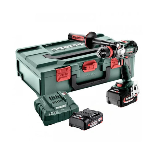 Perceuse à percussion Metabo 18V Li-Ion Li-Power + 2 batteries 1x5.2 Ah + 1x2 Ah I Coffret METABOX SB 18 LT - Reconditionné - Drakare