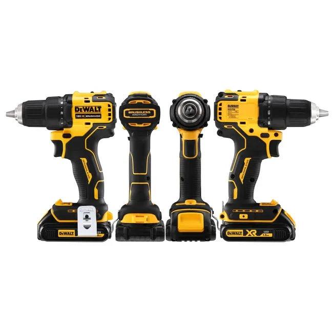 Perceuse visseuse à percussion DeWalt 18V Li-Ion + 2 batterie 4Ah et 2Ah DualRun DCD709MDR-QW - Reconditionné - Drakare