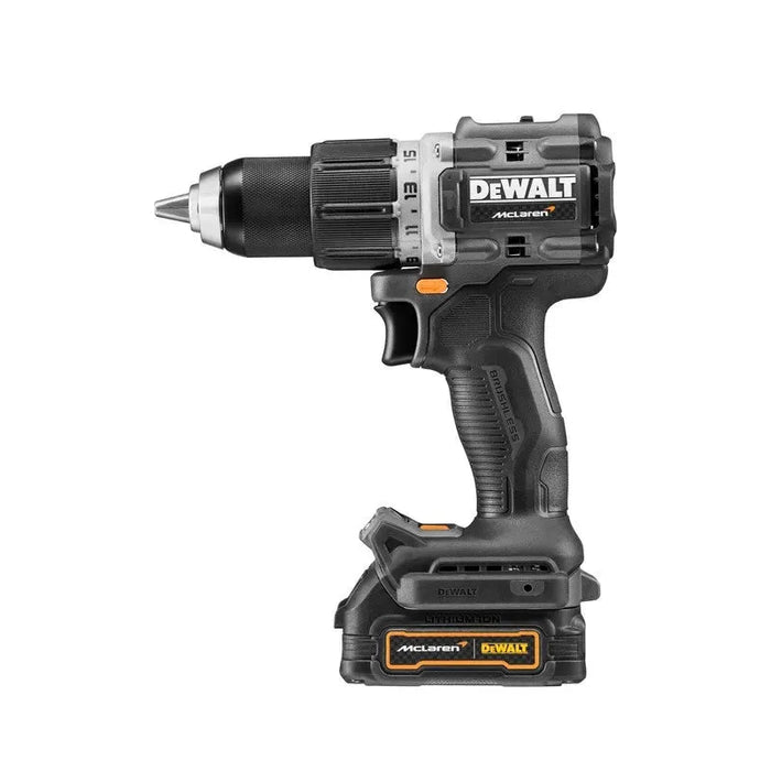 Perceuse visseuse à percussion DEWALT 18V Li-Ion (2x 1.7Ah) XR McLaren + coffret TSTAK DCD85ME2GT - Déstockage - Drakare