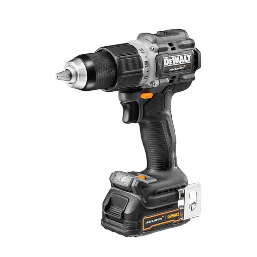 Perceuse visseuse à percussion DEWALT 18V Li-Ion (2x 1.7Ah) XR McLaren + coffret TSTAK DCD85ME2GT - Déstockage - Drakare