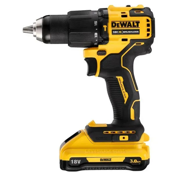 Perceuse visseuse à percussion DEWALT 18V Li-Ion (2x 3Ah) XR + coffret TSTAK DCD709L2T - Reconditionné - Drakare