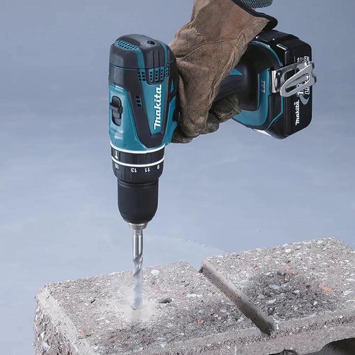 Perceuse visseuse à percussion MAKITA 18V Li-Ion (2x 4Ah) LXT + coffret MAKPAC DHP456RMJ - Reconditionné - Drakare
