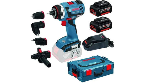 Perceuse visseuse BOSCH PRO 18V Li-Ion (2x 4Ah) + coffret L-BOXX GSR 18 V-EC FC2 - Reconditionné - Drakare