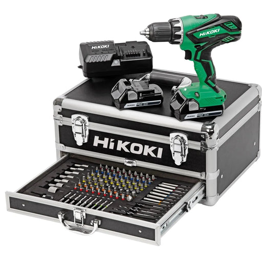 Perceuse visseuse HIKOKI KC18DJLFZ + 100 accessoires + coffret alu - Déstockage - Drakare