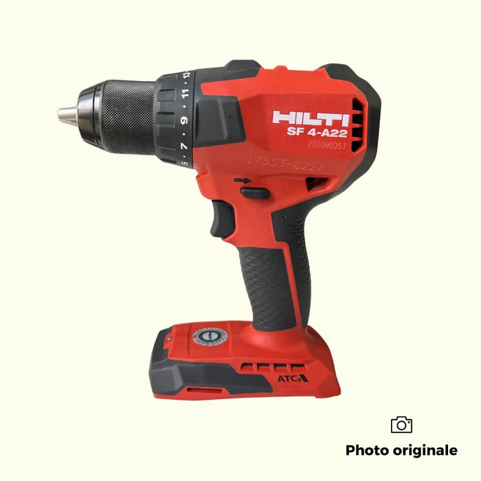 Perceuse visseuse HILTI 22V Li-Ion (2x 5.2Ah) Ø125mm + mallette SF 4-A22 + B22 5.2 + C4/36-350 - Reconditionné - Drakare