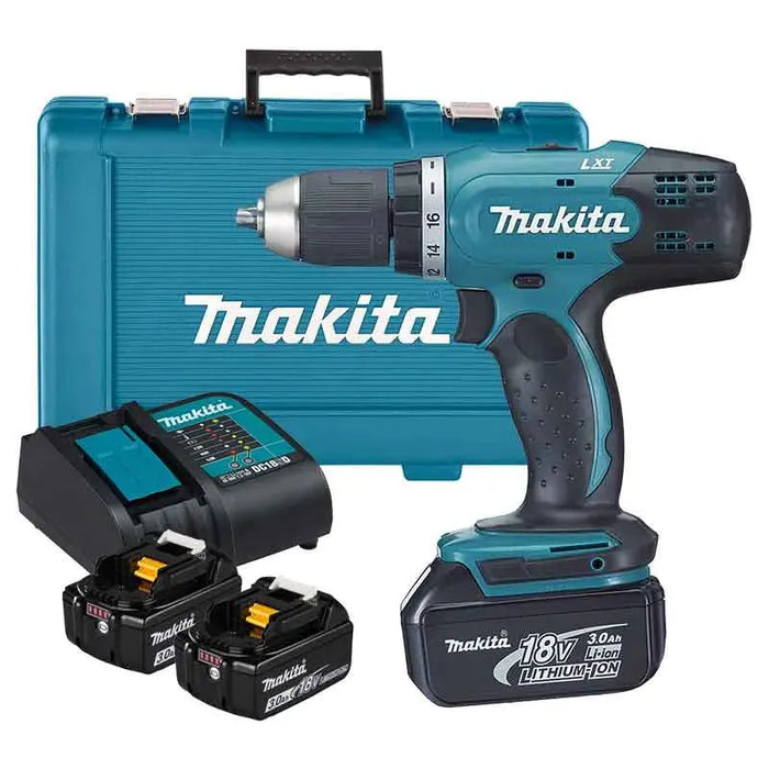 Perceuse visseuse MAKITA 18V Li-Ion (3x 3Ah) LXT + mallette DDF453SFE3 - Reconditionné - Drakare