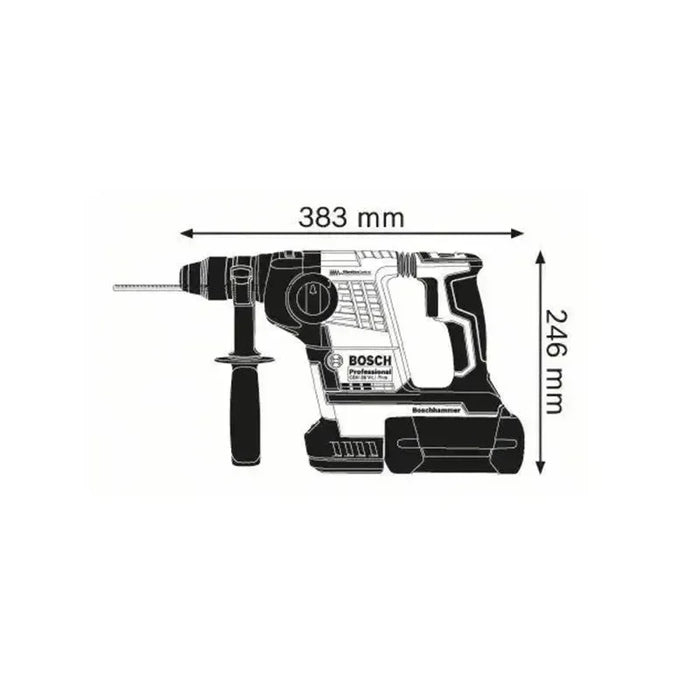 Perforateur BOSCH PRO 36V 3,2J + coffret GBH 36 V-LI Plus (sans batterie) - Reconditionné - Drakare