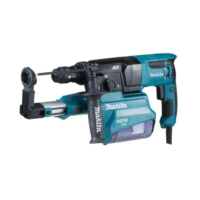 Perforateur burineur Makita SDS-Plus combiné avec aspiration 800W en mallette HR2651T - Reconditionné - Drakare